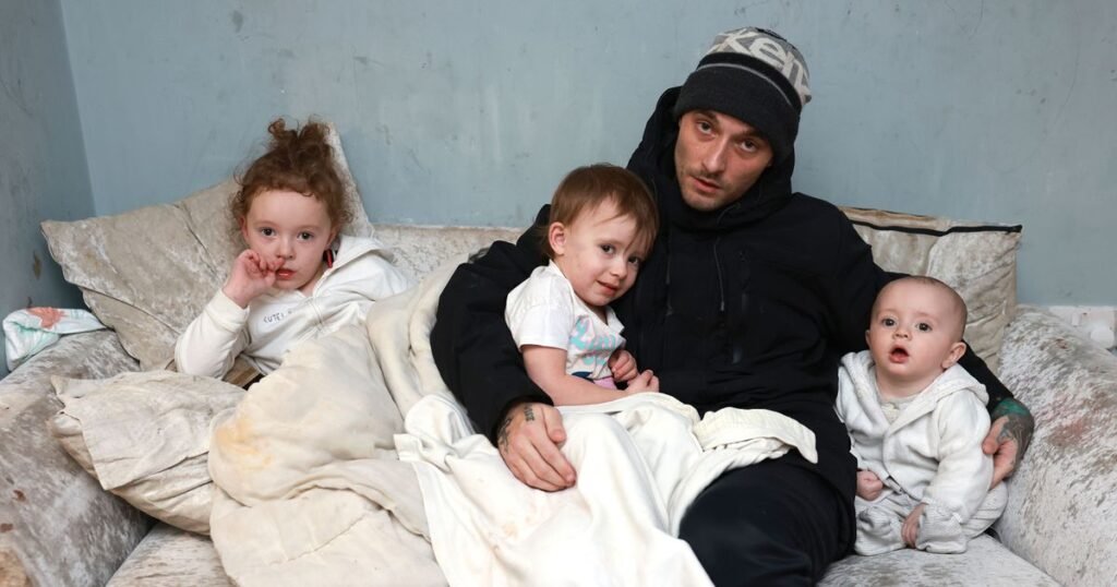 Family forced to huddle in ‘igloo’ home after heating cut off during -15C freeze
