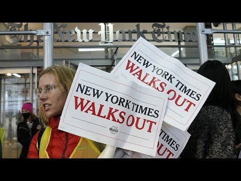New York Times staff walk out in protest over failed negotiations