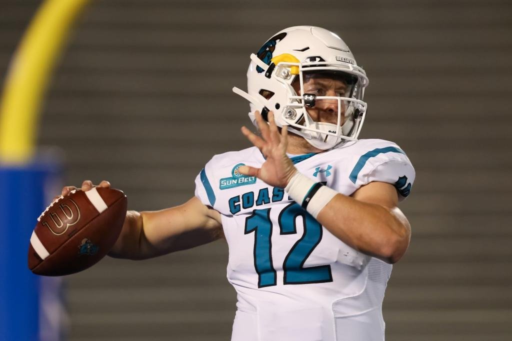 Coastal Carolina quarterback Bryce Carpenter arrested for allegedly slamming woman to ground