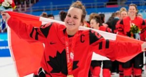 Marie-Philip Poulin first female hockey player to win Canada’s athlete of the year honour