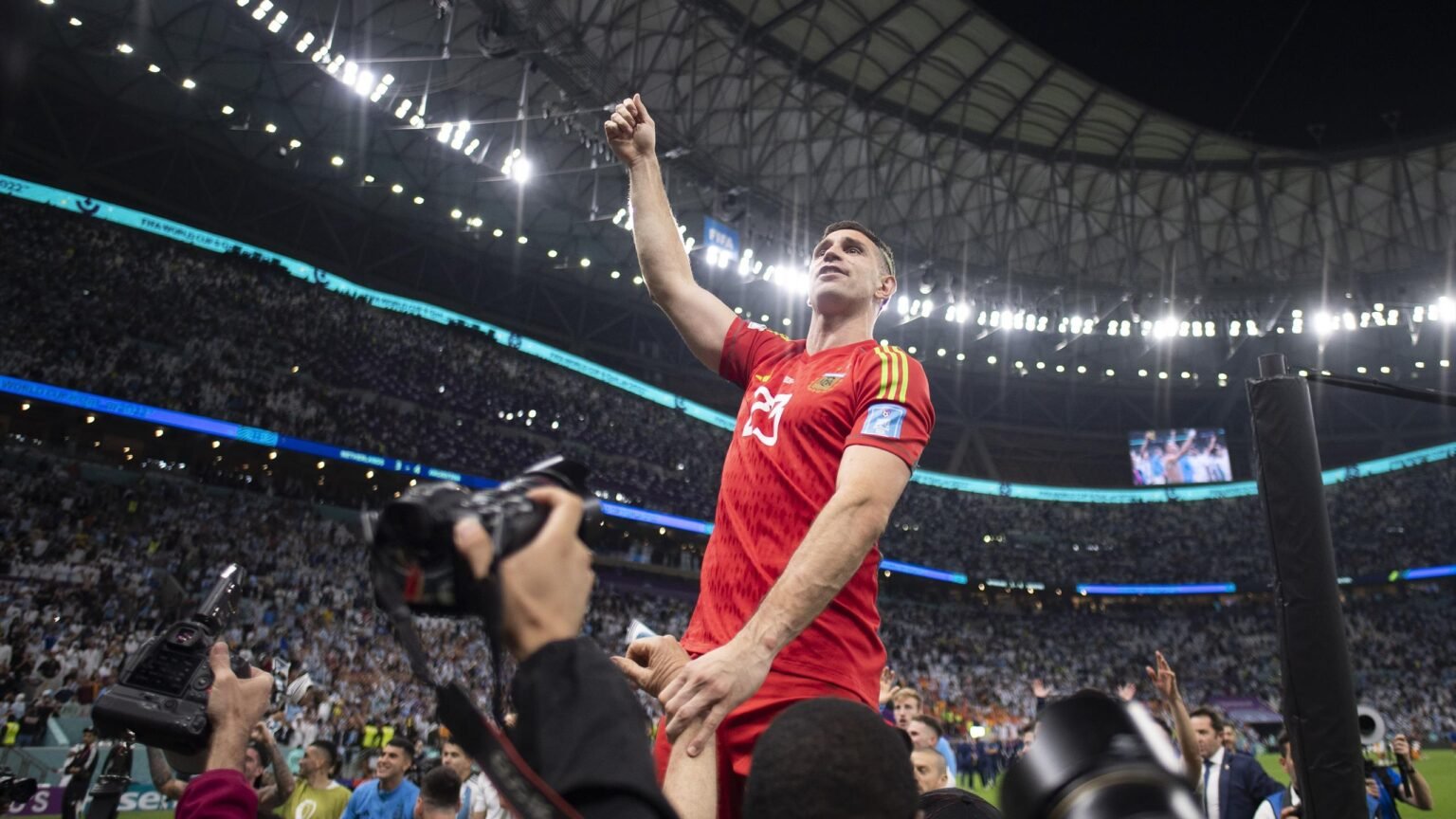 Emiliano Martinez called ‘a bit crazy’ after saving Argentina again with penalty saves in World Cup Netherlands win