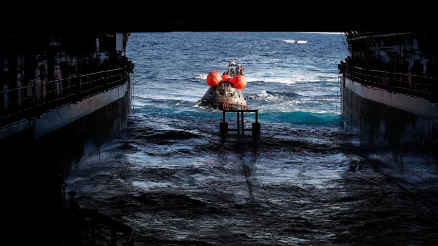 Live news: Nasa’s Artemis Moon mission splashes down in Pacific Ocean