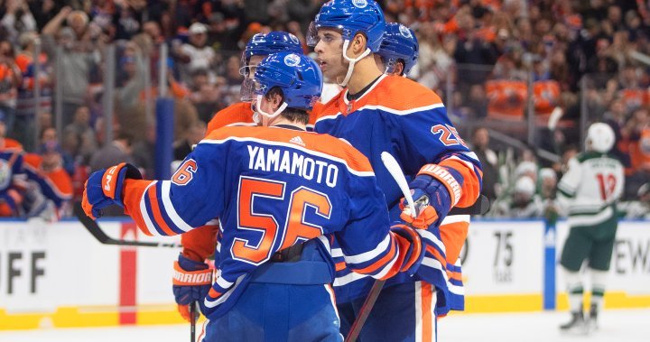 Kailer Yamamoto nets game-winner in Edmonton Oilers’ 5-2 victory over Minnesota Wild