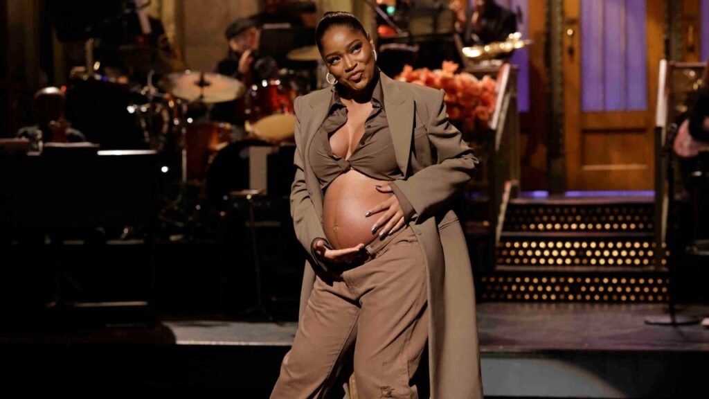 Keke Palmer Pulled Off a Stylish Pregnancy Reveal on SNL