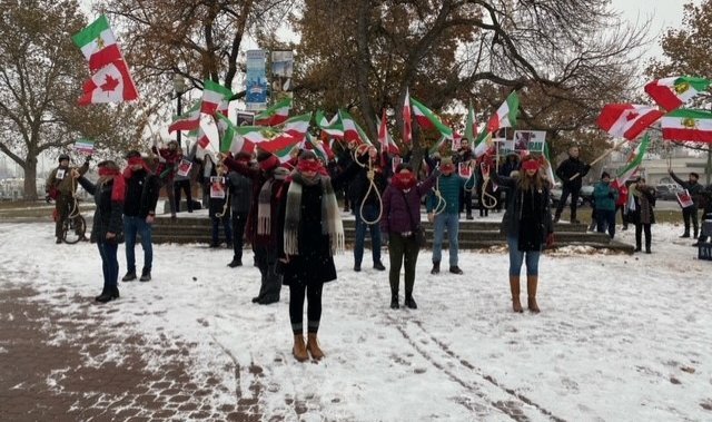 Residents rally in Kelowna B.C. after execution of protestor in Iran