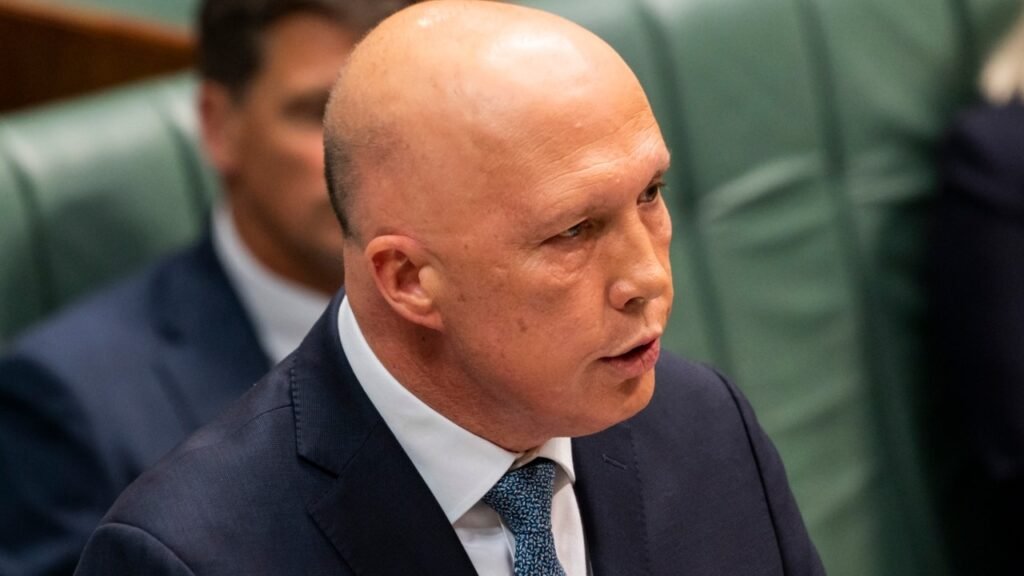‘So juvenile in approach’: Opposition leader Peter Dutton takes aim at media in Voice debate as he demands more information
