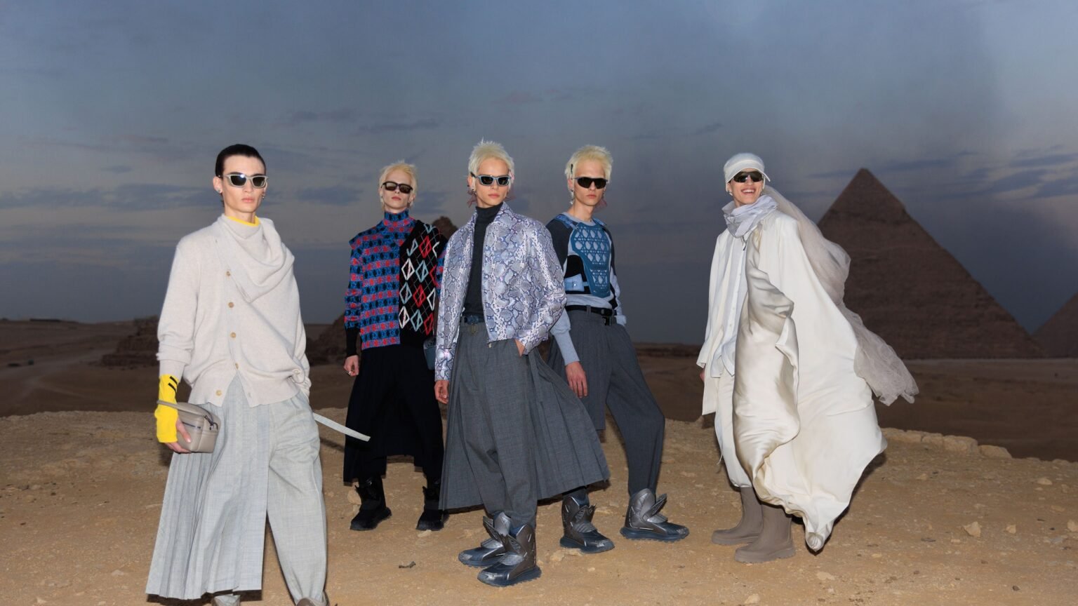 The Best Backstage Photos From the Dior Men Pre-Fall 2023 Show in Giza