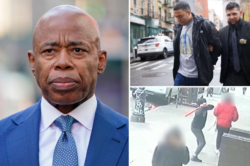Eric Adams rips bail release of perp who beat homeless man with bat