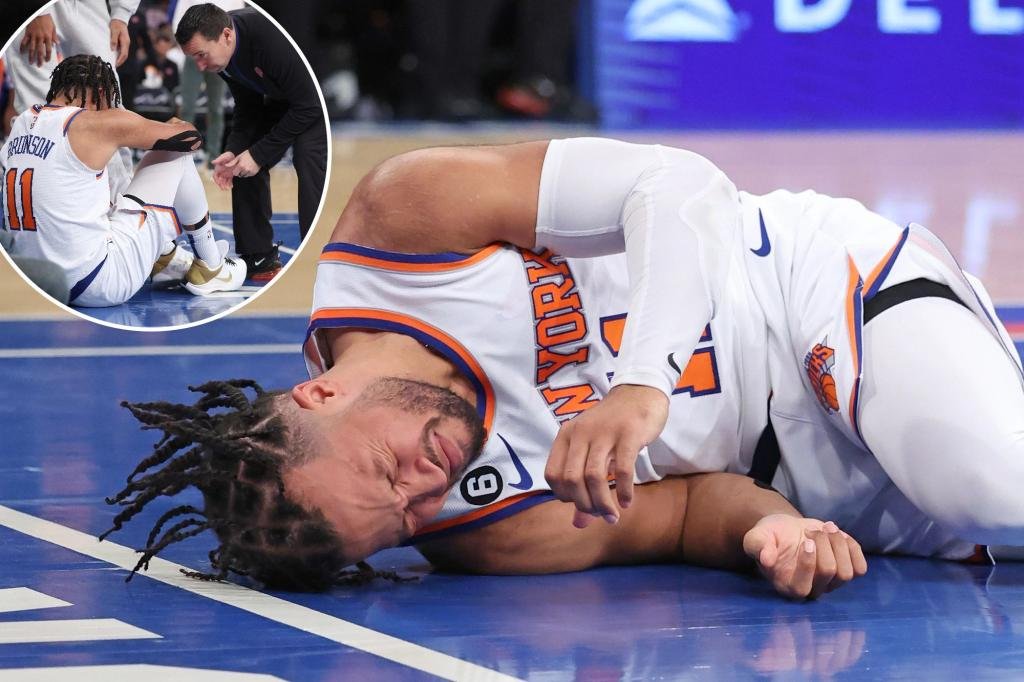 Knicks’ Jalen Brunson could miss time after exiting with sprained ankle