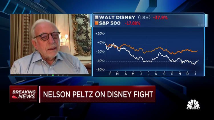 Nelson Peltz on Disney fight: They want my input on operations; they don't want me to have a vote