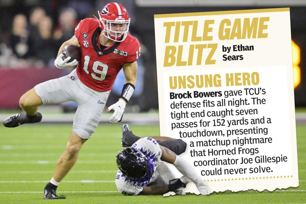 Heroes, zeros from Georgia’s national title win: TCU couldn’t stop Brock Bowers