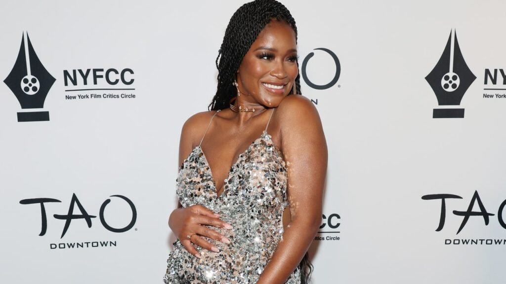 Keke Palmer Opts For Disco Maternity Wear