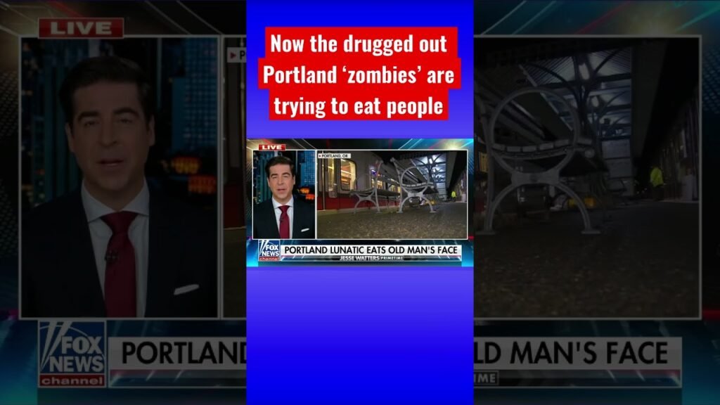 Jesse Watters: Police caught this Portland man eating the ear of the victim #shorts