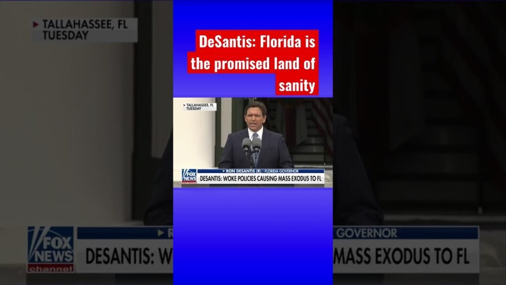 Ron DeSantis: Woke policies have caused a massive exodus to Florida #shorts #shortsvideo #shortsfeed