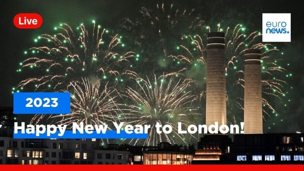 Happy New Year London! Fireworks light up the capital of the UK