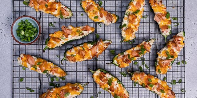Try these salmon jalapeño poppers this New Year’s Eve that are sure to be a real crowd pleaser.