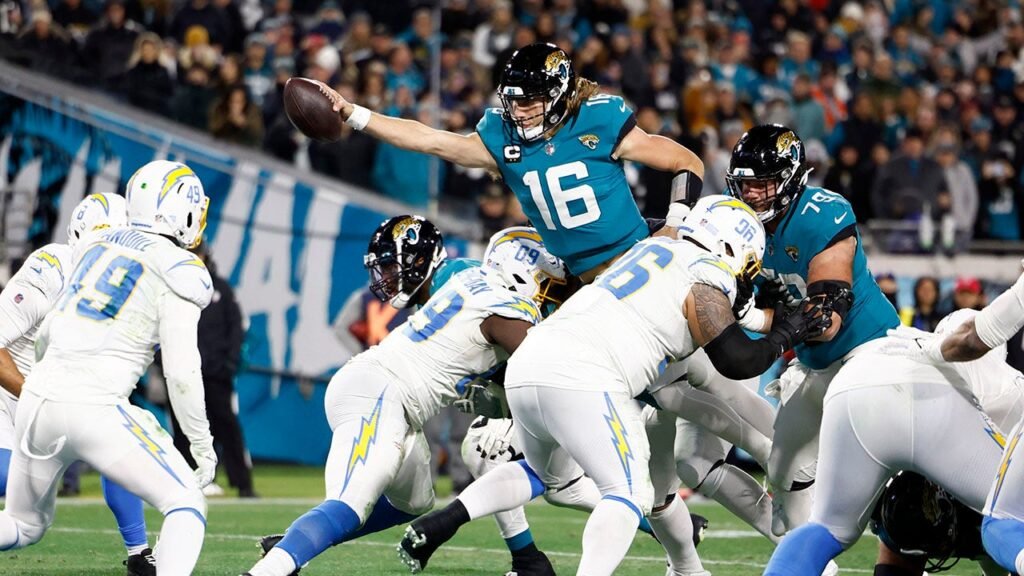Trevor Lawrence reveals he improvised on pivotal two-point leap in wild-card playoff game