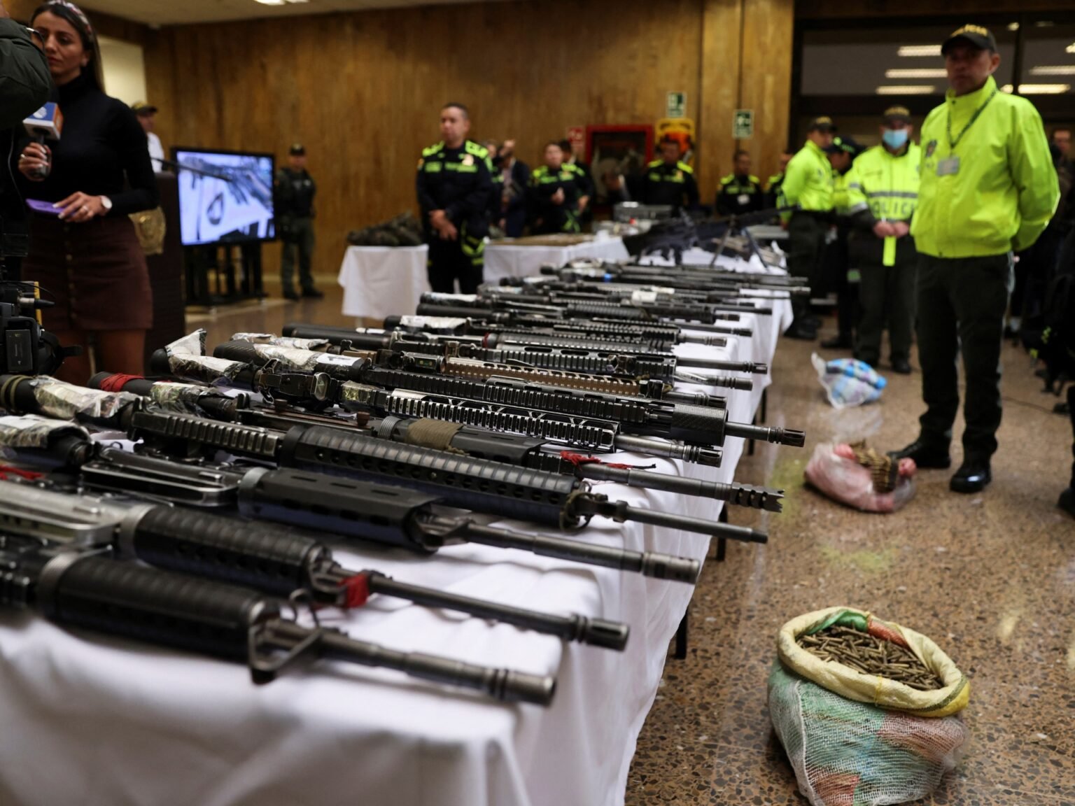 Colombian police seize weapons in ‘important blow’ to armed group