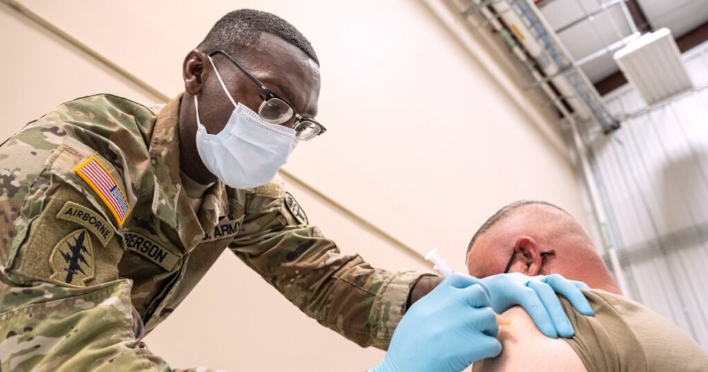Pentagon drops Covid-19 vaccination mandate for troops