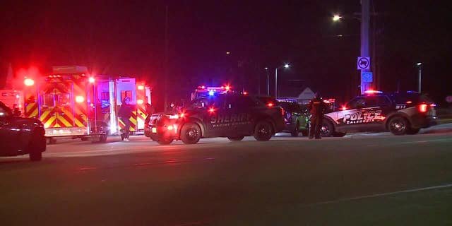 The suspect, along with his wife and their two children, were not injured during the incident.