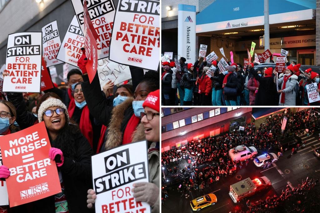 More than 7,000 NYC nurses go on strike as contract talks break down