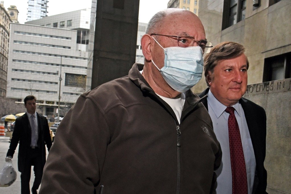Weisselberg arriving at court