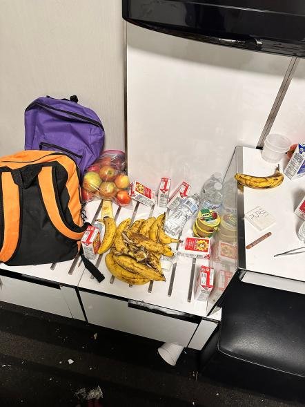 Some migrants allegdly smoke marijuana and cigarettes inside the room despite the hotel policy on smoking.