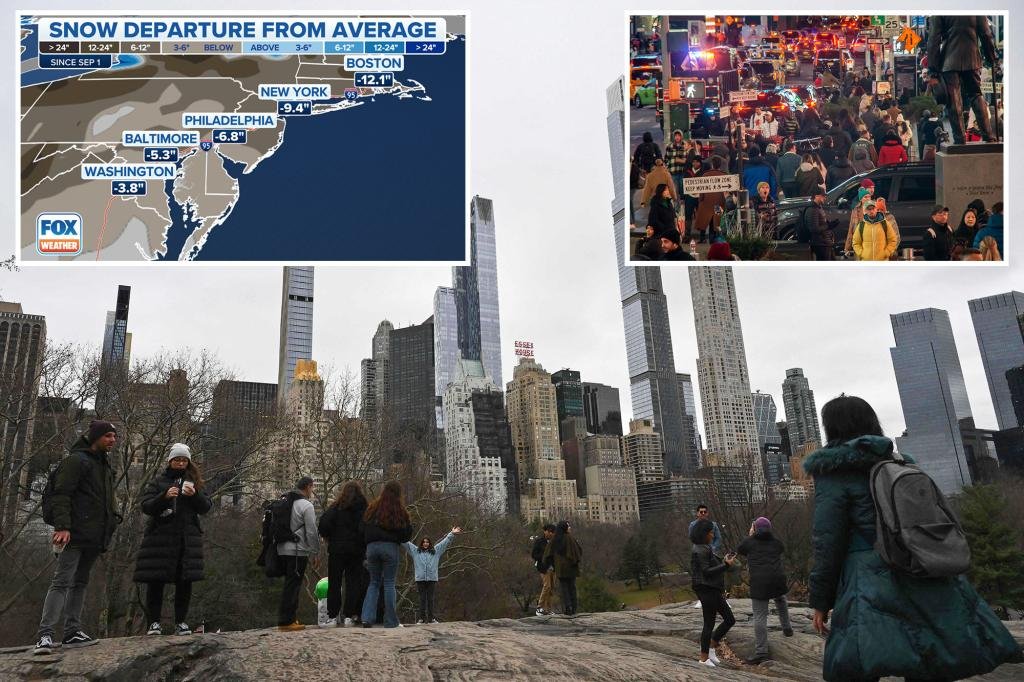 Some New Yorkers mourn the city’s near-historic snow drought