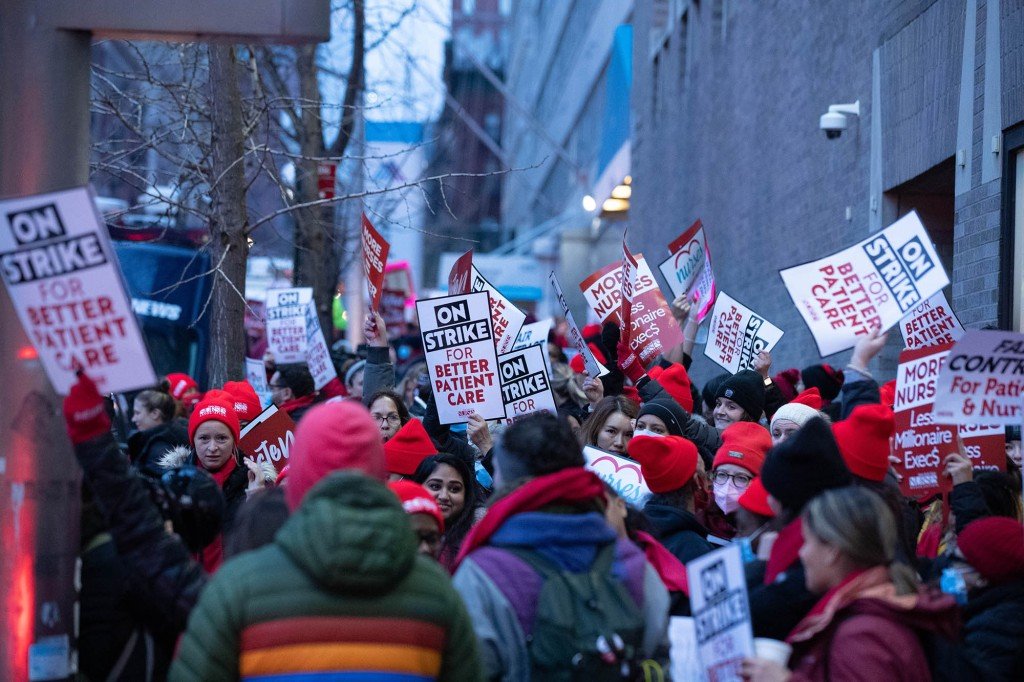 Nurses on strike