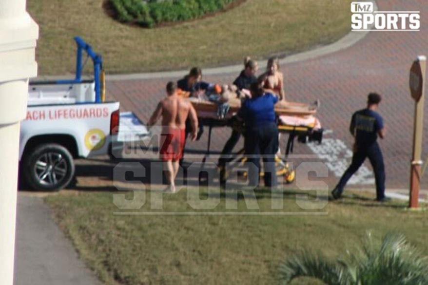 Former NFL star Peyton Hillis received medical attention after saving his two kids from drowning in Pensacola, Florida on Jan. 4, 2023.