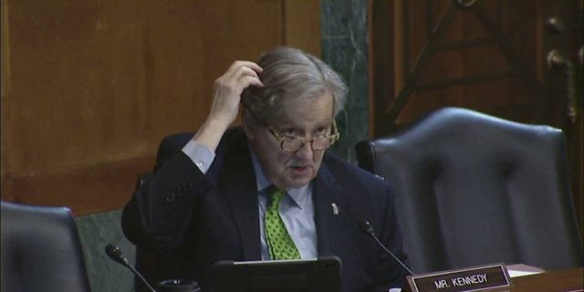 Sen. John Kennedy, R-La., asked four Biden judicial nominees a series of questions about the Constitution and constitutional interpretation during a Senate Judiciary Committee confirmation hearing on Wednesday, Jan. 25, 2023.