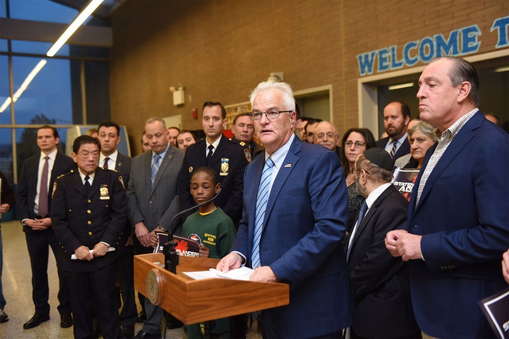 Staten Island DA Michael McMahon said he supports the Collective Action to Protect our Stores group.