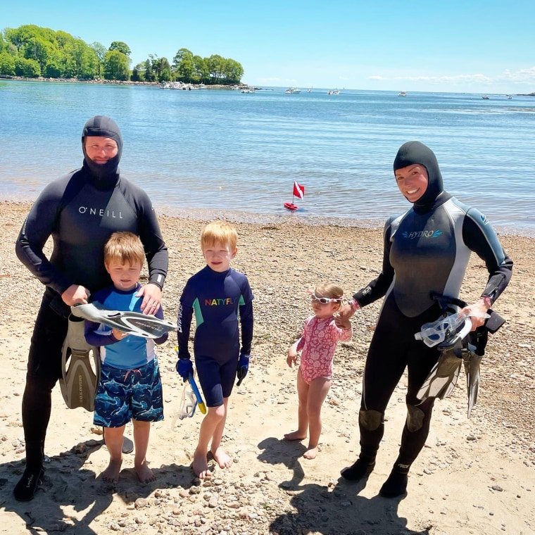 On a trip with my family three months before my breast cancer diagnosis.