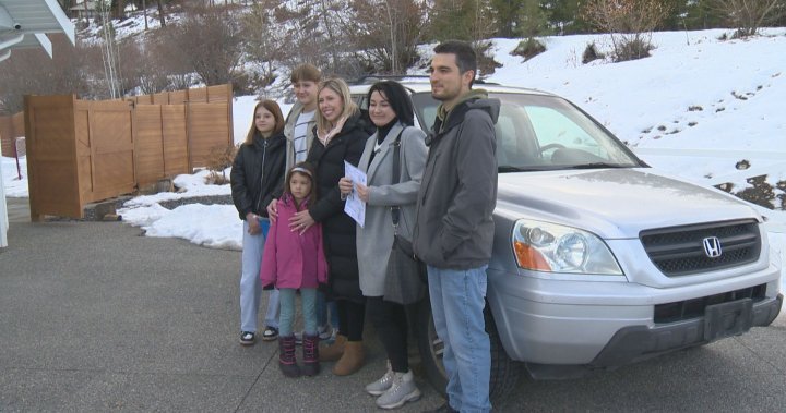 Ukrainian single mom receives big surprise days after arriving in Kelowna