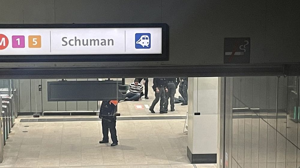 Three injured in knife attack at Brussels metro station near European Commission