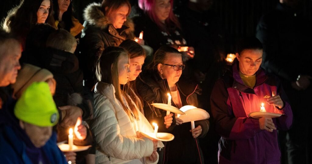 Community gathers for candlelit vigil honouring girl, 4, killed by family dog