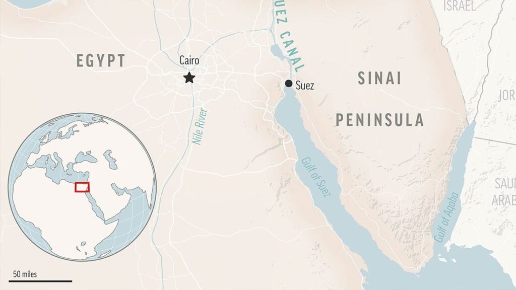 Tanker containing liquefied natural gas breaks down after suffering a malfunction in Egypt’s Suez Canal