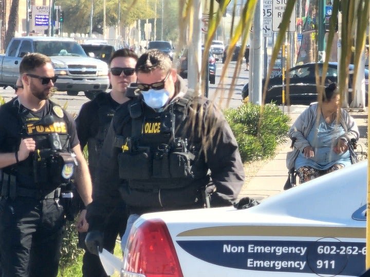 Phoenix police officer given Narcan after exposure to ‘white substance’ during traffic stop