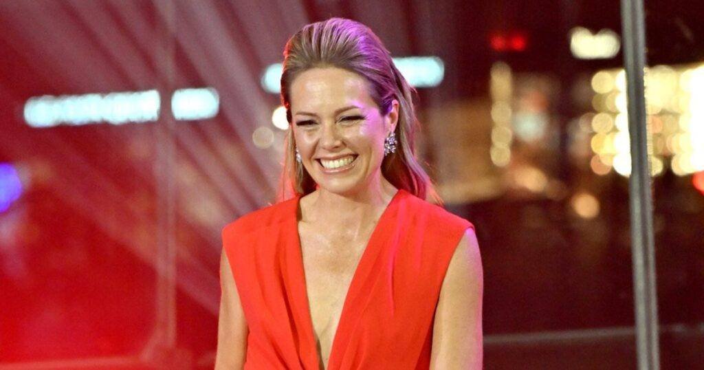 Dylan Dreyer Walks Runway At Go Red for Women Red Dress Collection Event