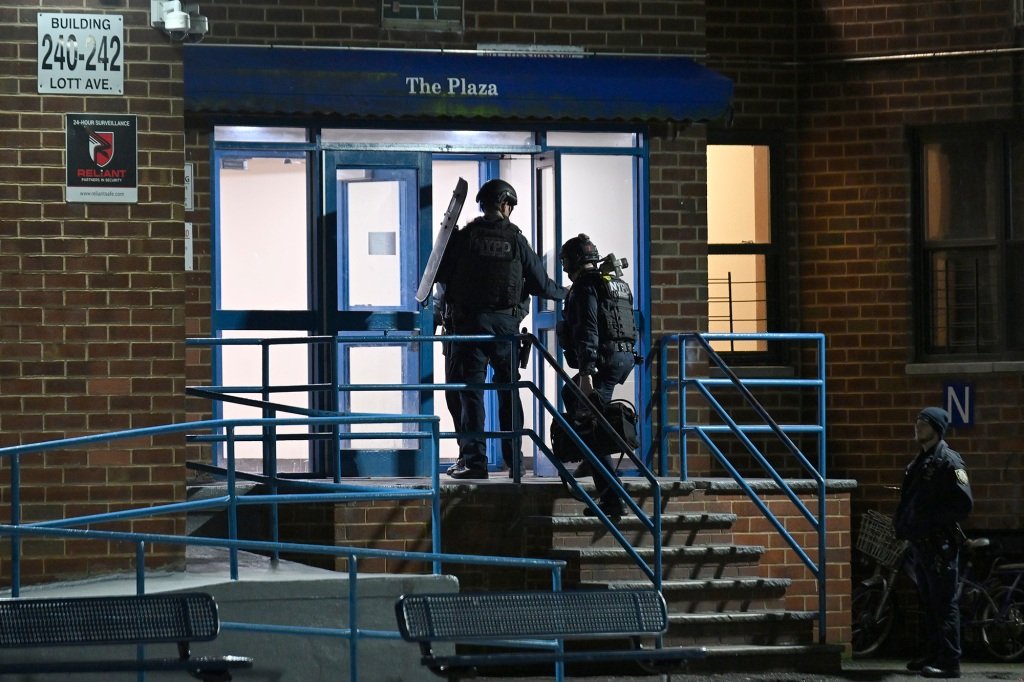 NYPD's 73rd Precinct patrols Brooklyn's Brownsville neighborhood.