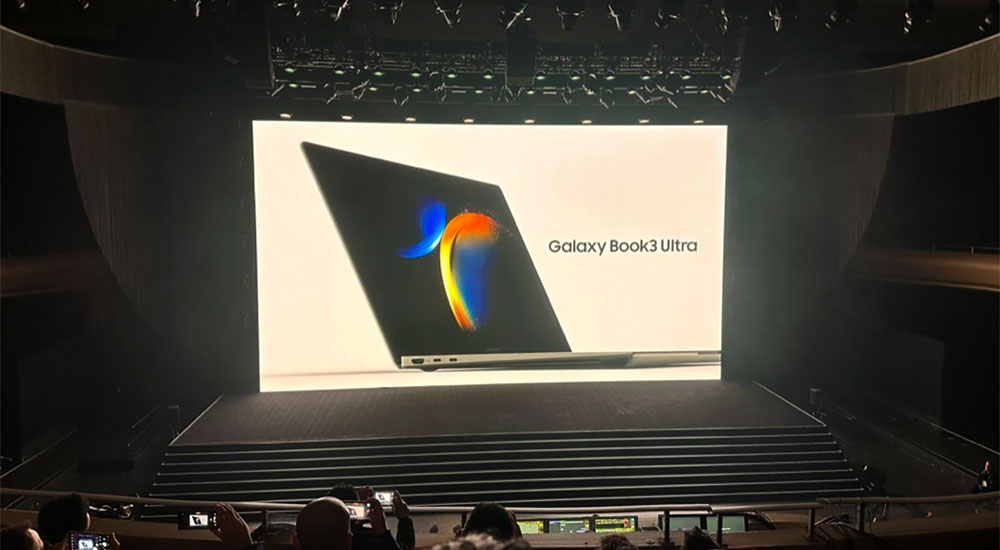 Galaxy Book3 presentation at Galaxy Unpacked 2023