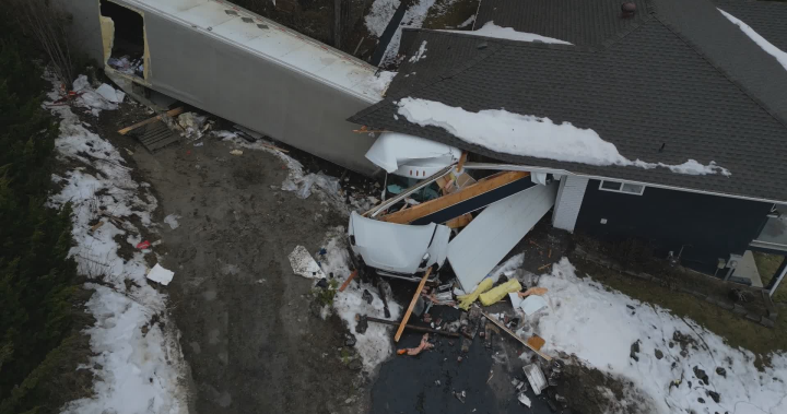 Sorrento, B.C. woman wants improved highway safety after truck crashes into house