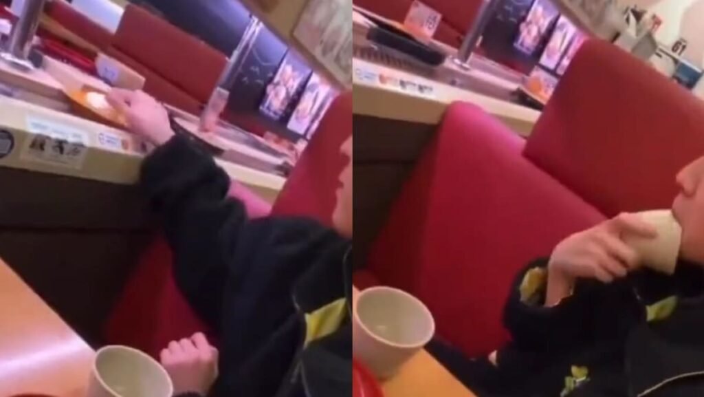 Pranks at sushi conveyor belt restaurants spark outrage in Japan