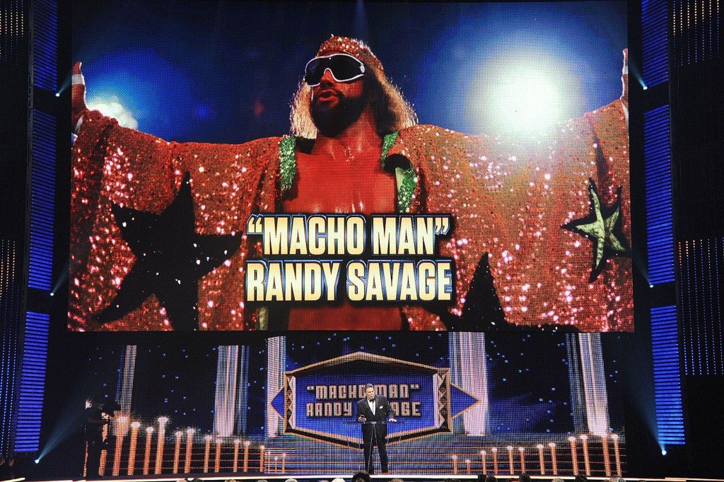 Lanny Poffo inducted his brother, Randy Savage, into the WWE Hall of Fame in 2015.