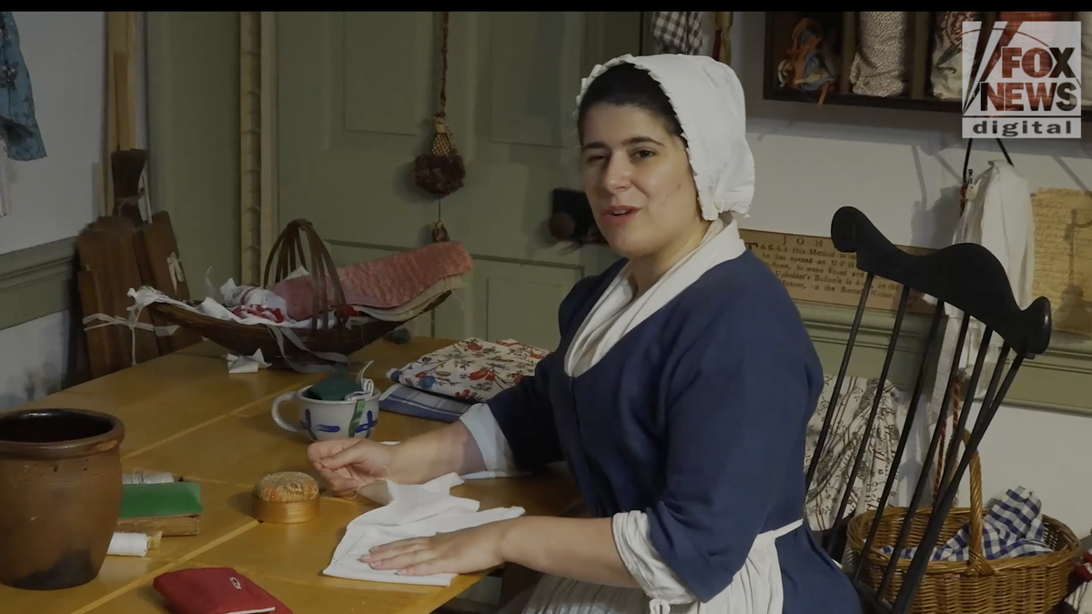 Reenactor at the Betsy Ross House